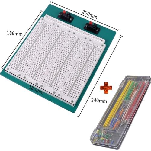 4 In1 700 Position Point syb-500 Tiepoint PCB Breadboard 700 Solderless SYB-500 PCB with 140Pcs Breadboard Jumper wire