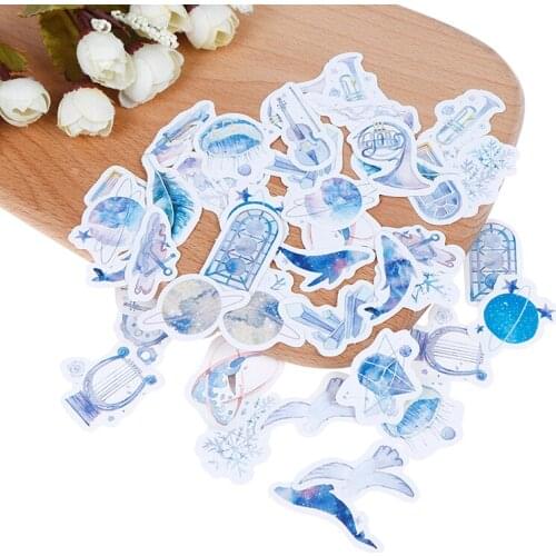 46pcs/box Star Ocean DIY Diary Stickers Paper Lables Gifts Packaging Decor cute