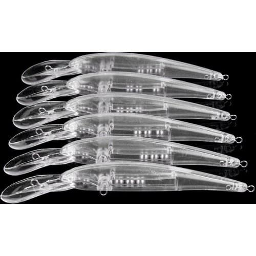 50pcs 11cm 8.2g Unpainted Lure Bodies Fishing bait Jointed blank nude baits crankbait Minnow bait DIY Gift