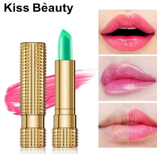 Aloe Vera Color Changing Lipstick Moisturizing Nature Lip Balm Long Lasting Nourish Lips Care Makeup MA