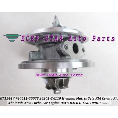 Free Ship Turbo Cartridge CHRA GT1544V 740611 740611-5001S 782403 For HYUNDAI Matrix Getz For KIA Rio Pdride 1.5L D4FA D4FB 1.6L