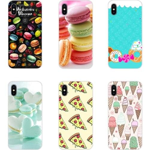 For Xiaomi Mi4 Mi5 Mi5S Mi6 Mi A1 A2 5X 6X 8 9 Lite SE Pro Mi Max Mix 2 3 2S Dessert Pizza Donuts Macaron Food Cell Phone Covers