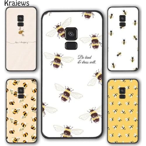 Krajews Bees Phone Case Cover For Samsung Galaxy S5 S6 S7 edge S8 S9 S10 E lite S20 plus ultra Note funda