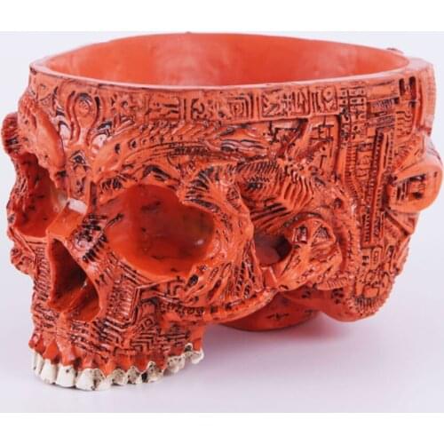 Resin Skull Movie Shooting Set Props Garden Flower Pots decoration