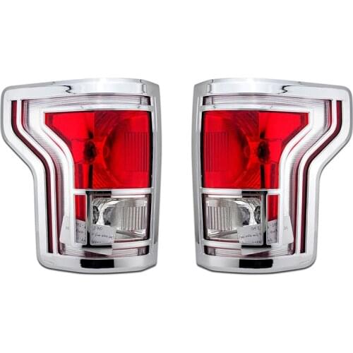 Black car tail light/taillight frame chrome trims tail lamp cover Bezel for 2015-2019 ford f150