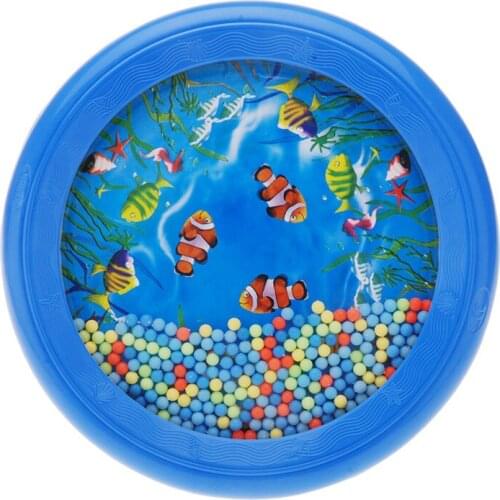 Ocean Wave Bead Drum Gentle Sea Sound Musical Educational Toy Tool for Baby Kid Child