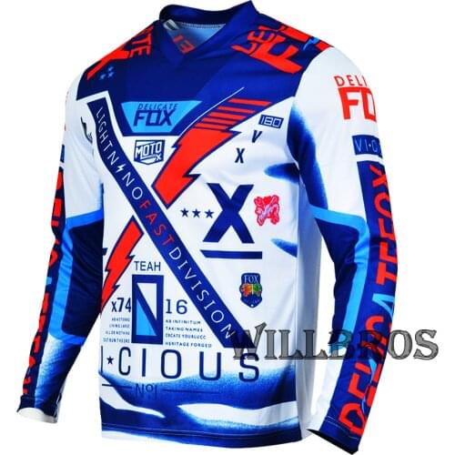 Delicate Fox Motorcycle Motocross Riding 180 Vicious White Jersey Bike Dirtbike Offroad BMX MX DH MTB Racing