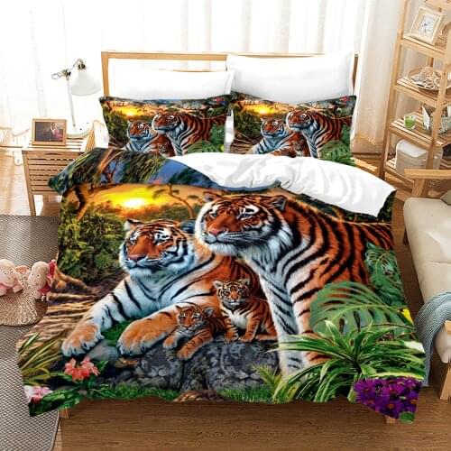 Tag Bedding Set Single Twin Full Queen King Size Animal Tag Bed Set Childrens Kid Bedroom Duvetcover Sets 3D Design