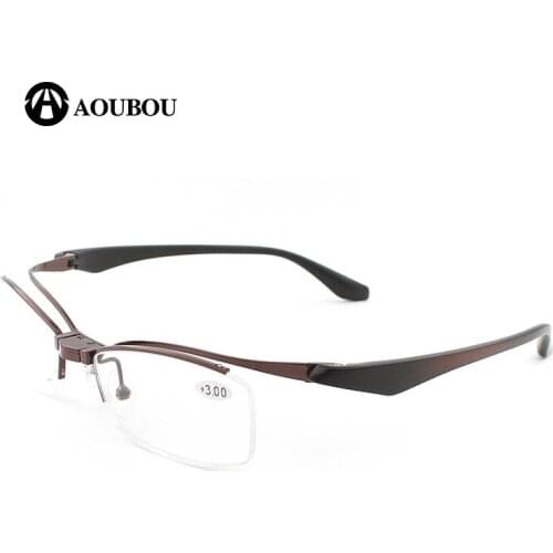 Clamshell Multifunction Dual-use Reading glasses Upscale New fashion Resin TR90 Eyebrow wireframe MensAvant-garde Half frame