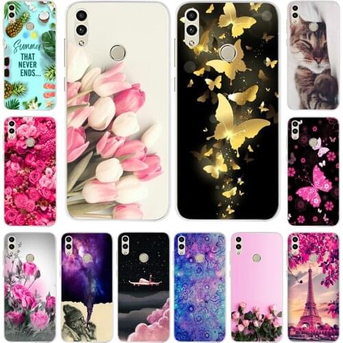 Fashion Painted Case For Huawei Honor 8C Honor8C Soft Silicone Case Protector For Huawei Honor 8C Case Honor 8C Back Cover 6.26"