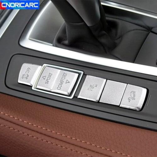 Car Styling Console Gear Shift Panel Buttons Cover For BMW X5 F15 X6 F16 2015-18 LHD Button Sequins Decals Interior Accessories