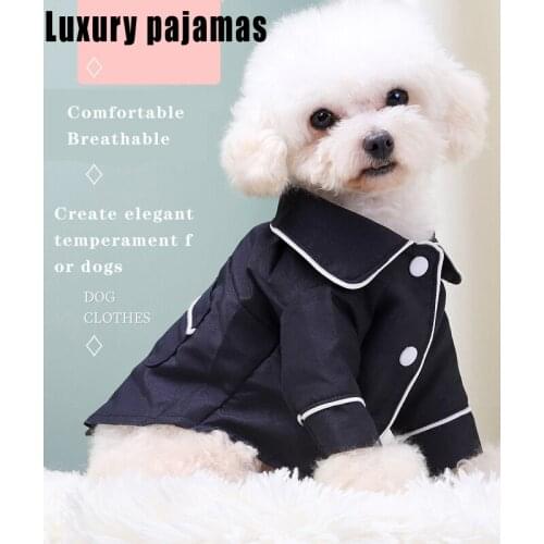 Luxury Pet Clothes Summer Dog Pajamas Shirt Coat Jacket For Small Medium Dogs Clothing Puppy Pajama Suit Pomeranian Chihuahua