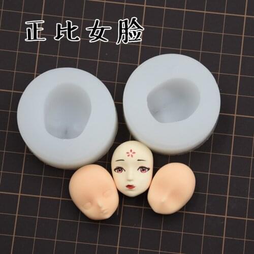 Ultra-light clay face model body mini proportional to female face fairy neutral doll hand-made clay face mold