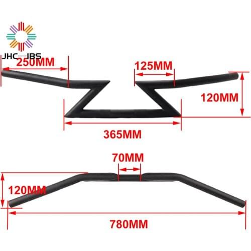 Motorcycle 1'' 25MM Universal Z Handlebars Handle Bar Handle Tubes For KTM YAMAHA HONDA SUZUKI KAWASAKI Harley Street Dirt Bike
