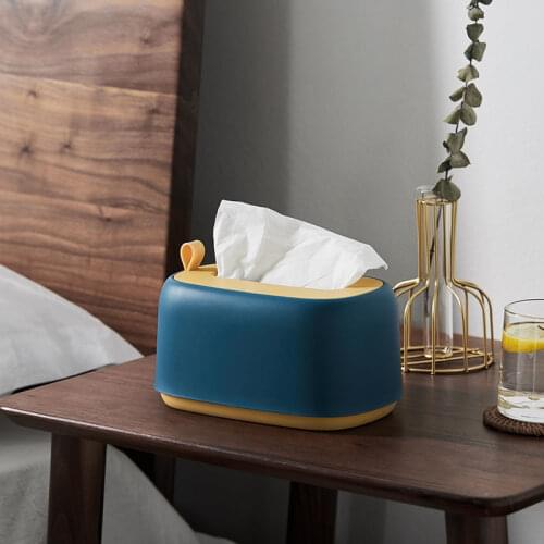 Wonderlife Home Living Room Multi-function Tissue Box Cute Bedroom Creative online celebrity Paper Box Wall-hung Punch-free