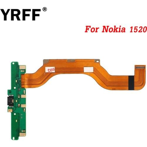 YRFF 10PCS/Lot Flex Cable For Nokia Lumia 1520 N1520 Charger Dock Flex USB Charging Port Connector Flex Cable Ribbon Parts