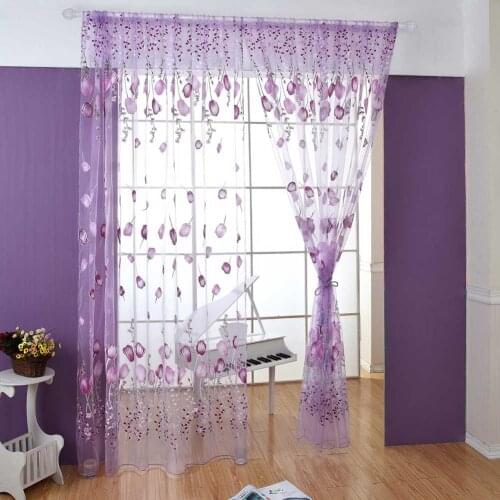 1x2m Romantic Peach Heart Line Curtain Flower Love Curtains Living Room Decorative Partition Curtain Hanging Living Room Decor