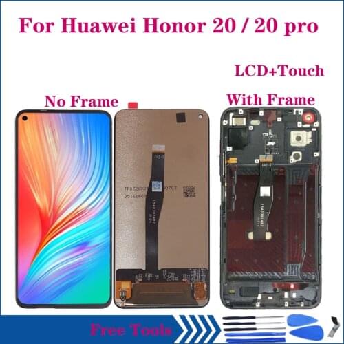 6.26" Original LCD For Huawei Honor 20 Pro LCD display Touch Screen Digitizer Assembly For honor 20 YAL-AL10 YAL-L41 YAL-L21 LCD