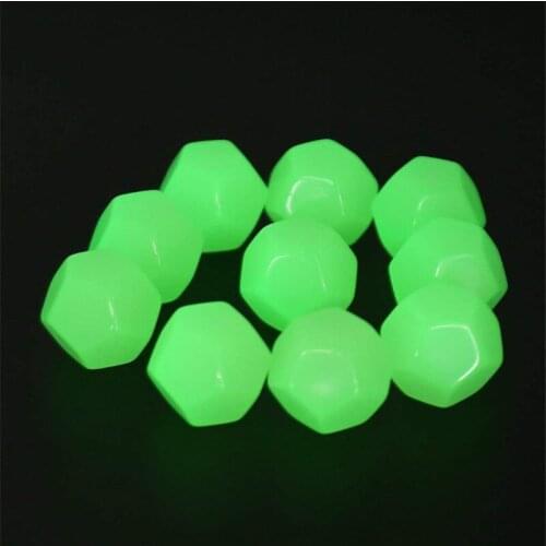 10Pcs D12 Acrylic Polyhedral Dices Luminous Blank Dice For Board Games DTY Multi-sided dice Accessority