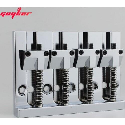4 String Chrome Badass Style Bass Bridge Machined Bass Bridge Pure copper material Made In Korea CNC
