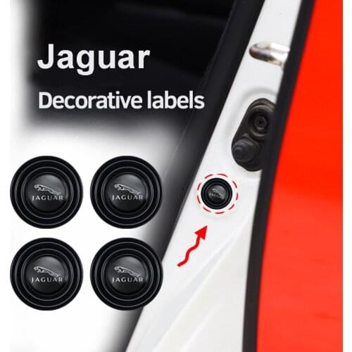 4Pcs Car Door Trunk PVC Shock-Absorbing Anti-Noise Gasket Stickers For Jaguar XJR XJS XK XK8 XKR XJ XE XF F-Type S-Type F-Pace