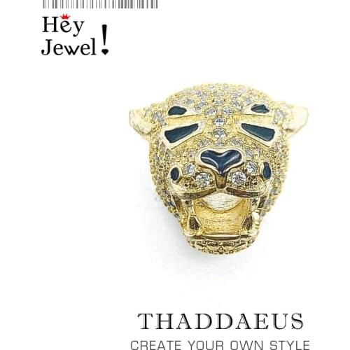 Golden Tiger Bead Europe 2020 Summer Brand New Luxury Accessories 925 Sterling Silver Charm For Jewelry Making Women Men