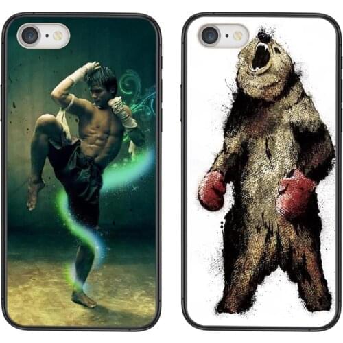 For Xiaomi Mi11 Mi 11 Pro Ultra Lite 10T 10S Mi9 Poco X3 NFC F3 Muay Thai Fight Boxing Mougol Women Black Coque Art Funda