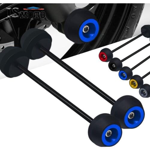 Motorcycle Front Rear Axle Cap Wheel Fork Sliders Crash Sliders Falling Protector For YAMAHA TMAX500 Tmax530 T-MAX 500 530