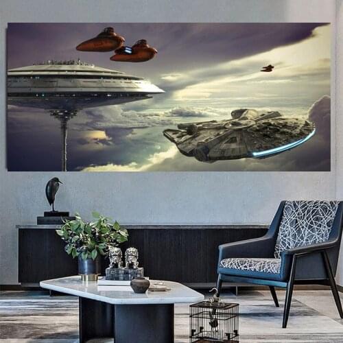 Spaceship Wall Art Painting on Canvas Movie Posters Decorative Picture for Living Room Canvas Prints Wall Decor Cuadros