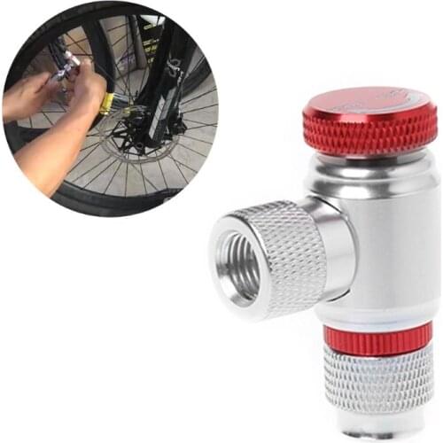 CO2 Pump Valve Bicycle Air Pump CO2 Inflator Adapter Bike Cycling Parts Repair Tools Aluminum Alloy Quick Pump