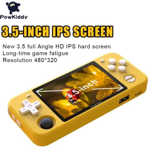 POWKIDDY RGB10 open source system handheld game console RK3326 chip 3.5-inch IPS HD screen 3D rocker retro game childrens gift