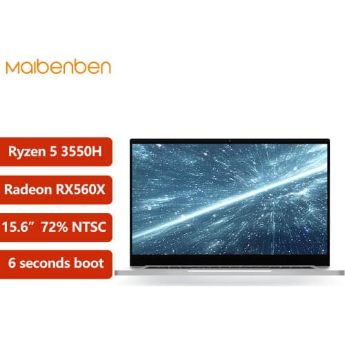 MAIBENBEN Laptop T537 15.6 FHD 1920*1080 ADS Ryzen 5 3550H Radeon RX560X 4GB GDDR5 CNC Gaming for gamer
