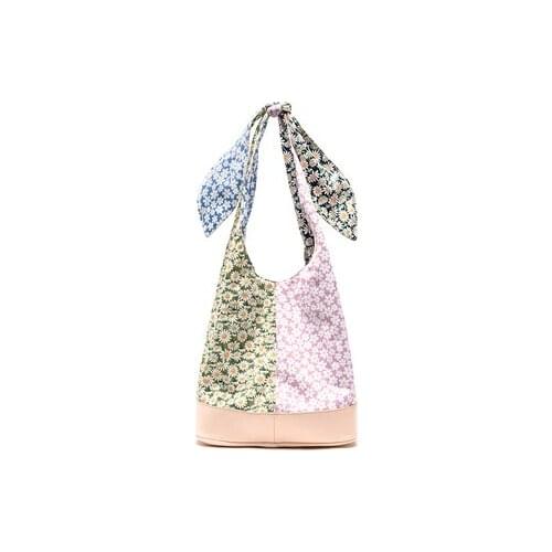 Women Reusable Shopping Bag Eco Handbag Beach Bag Big Capacity Casual Linen Cotton Canvas Shoulder Bag Flower Print Tote Bags