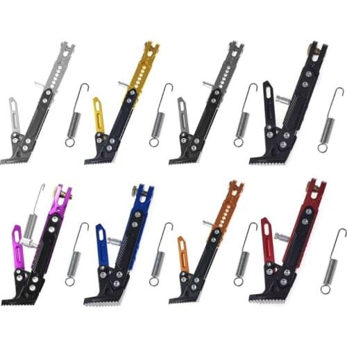 N0HF Motorcycle Kickstand Foot Side Stand Motorcycle Electrombile Accessories Universal Size Adjustable Easy to Install