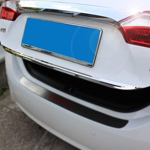 Tailgate Rear Door Bottom Cover Molding Trim Stainless Steel back door trim For Toyota corolla Accessories 2014 2015 2017 2018