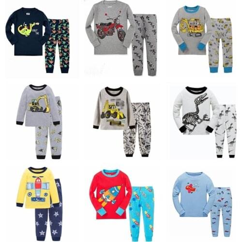 New Spring Kids Pajama Sets Cartoon Pijamas Boys Cotton Casual Family Sleepwear Childrens Nightgown Girls Cute Pyjamas Z122