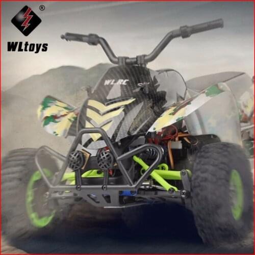 Original Wltoys 12428-A 1/12 2.4G 4WD 50km/h Electric Brushed Off-road Motorcycle LED Lights RTR RC Car Remote Control Vehicle