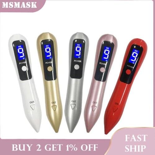 9 Speed Plasma Pen with LED Light Skin Mole Dark Spot Remover for Face Wart Freckle Removal Pen Dot Wrinkle Eyelid Lift Tool