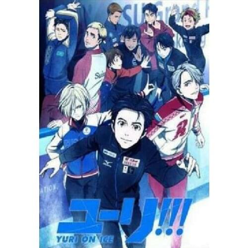 Hot Japan Anime Yuri!!! on Ice Art Film Print Silk Poster Home Wall Decor 24x36inch