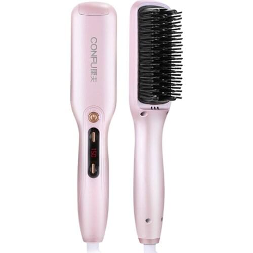 Hair Comb Hair Curler and Straightener Dual-Use Curly Hair Inner Buckle Hair Straightener Does Not Hurt Hair Comb Gadgets Hair