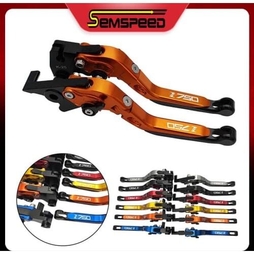 Brake Clutch Levers For KAWASAKI Z750 Z 750 2007-2012 Motorcycle Accessories Folding Extendable CNC Brake Levers with logo