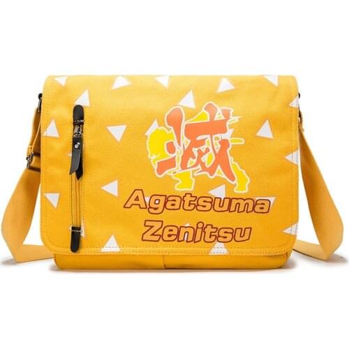 Backpack Demon Slayer Cosplay Kimetsu No Yaiba Satchel Canvas Shoulder Bag The Same New Product Fashion Casual Notebook Bags