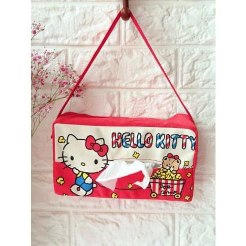 Sanrio Hello Kitty Car-mounted Tissue Cover Melody Tissue Box Car Tissue Box Tissue Cover