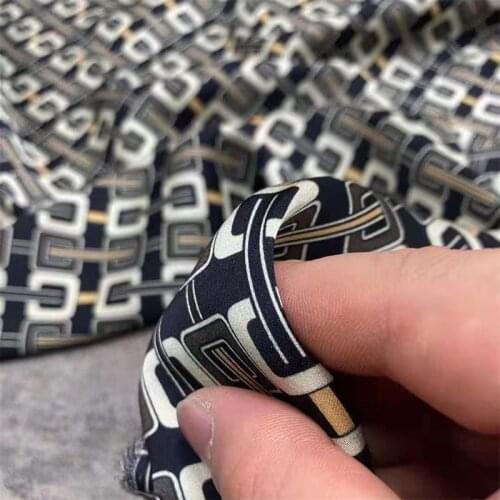 Silk Fabric High-end 19 Mumi Stretch Double Joe Shirt Clothing Custom-made Dress Half Skirt Mulberry Silk Fabric