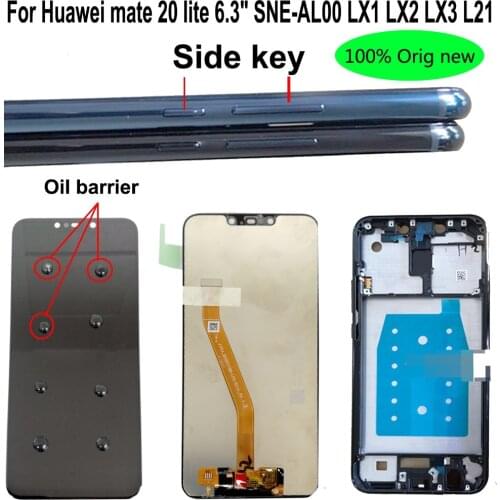 Shyueda 100% Orig New 6.3" For Huawei Mate 20 lite SNE-AL00 SNE-LX1 SNE-LX2 SNE-LX3 SNE-L21 LCD Display Touch Screen Digitizer