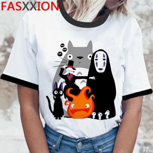 Totoro Studio Ghibli summer top women harajuku casual streetwear couple harajuku kawaii clothes tumblr
