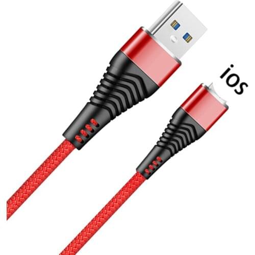 3A USB Cable For Iphone 11 12 Pro Max X Xs Xr SE 8 7 Plus Mini Quick Charging Lightning Jack Charger Data Wire Mobile Phone Cord