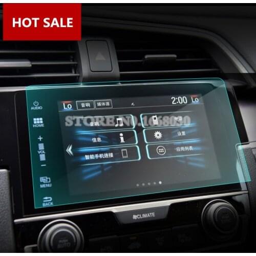 For Honda Civic Premium Tempered Glass GPS Navigation Screen Protector 2016-2017 Car accesories interior Car decoration