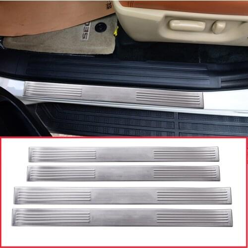 For Toyota Sequoia 304 Stainless Steel Car Outside Door Protector Plate Cover Trim Accessories 2008-2015