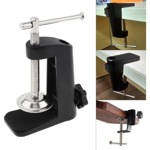Aluminum Clamp Alloy Cantilever Bracket Clamp with 12MM Hole Diameter and Non-slip Mat for Mic Stand